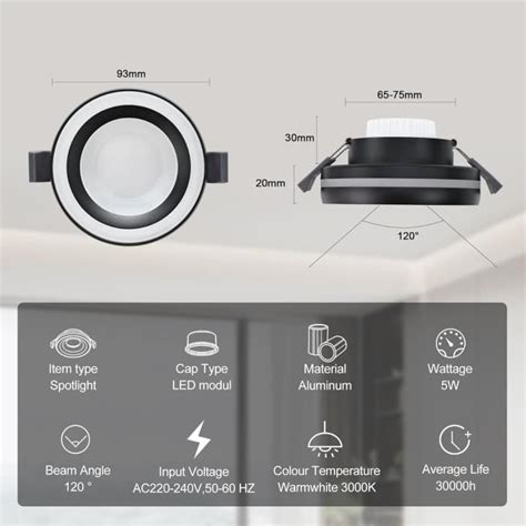 Led Spot Salle De Bain Ip Lumi Re Indirecte Spot Led Encastrable