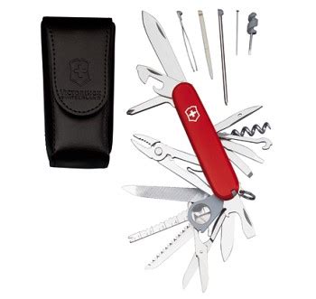 Victorinox Swiss Champ With Leather Pouch Review Compare Prices Buy