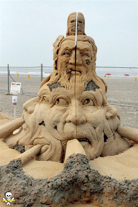 Les sculptures de sable géantes de cet artiste vont vous faire