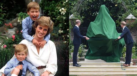 William Y Harry Se Reencuentran Para Develar La Estatua De Lady Di