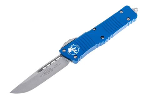 Mct Bl Couteau Microtech Bleu Combat Troodon Otf Lame Acier