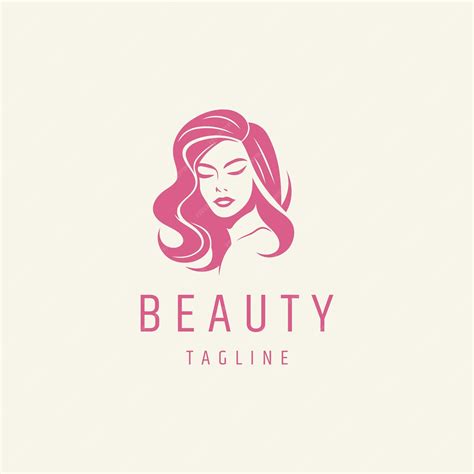 Ilustración De Vector De Diseño De Logotipo De Belleza Vector Premium