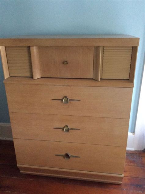 Vintage S Blonde Bedroom Set Including One Tall Drawer Dresser