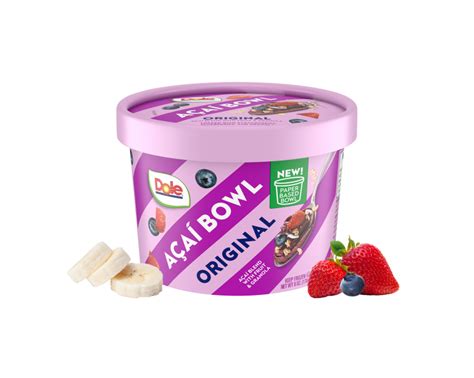 Dole® Original Frozen And Premade Açaí Smoothie Bowls Dole® Sunshine