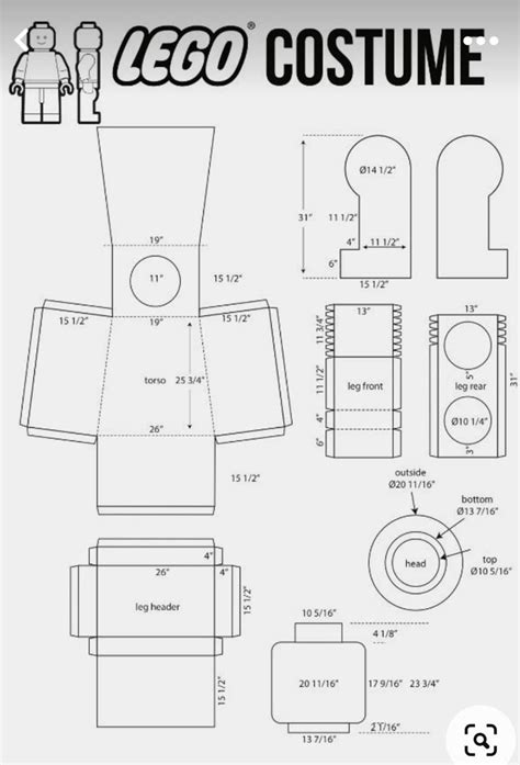 Lego Minifigure Decal Template