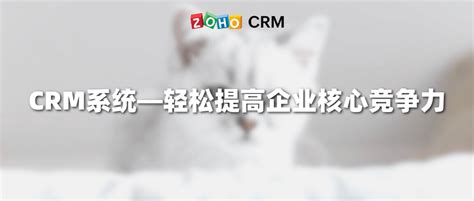 Crm系统—轻松提高企业核心竞争力 Zoho Crm