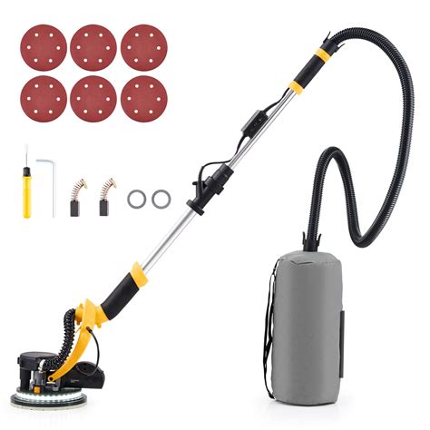 Zelcan Drywall Sander With Vacuum Attachment 6 Speed Electric Sander