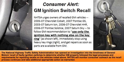 GM Ignition Switch Recall Starts Multiple Investigations - Diller Law ...