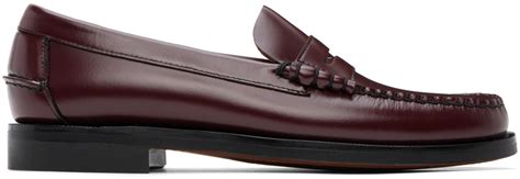 Sebago Burgundy Classic Dan Loafers Ssense