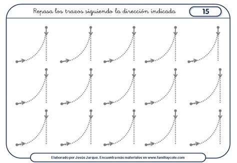 Ejercicios De Grafomotricidad Con Trazos Curvos Familia Y Cole