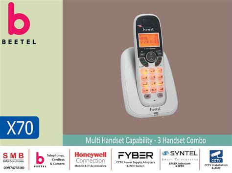 Beetel X70 White Cordless Phone At Rs 2350 Beetel Cordless Phones In