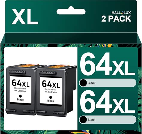 64xl Black Ink Cartridges For Hp 64 Xl Combo Pack High Yield