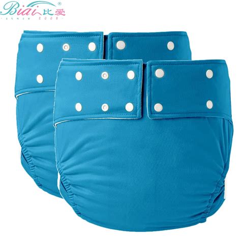 Biai 2pcs Low Price Breathable Senior Adult Cloth Diaper Leak Guard