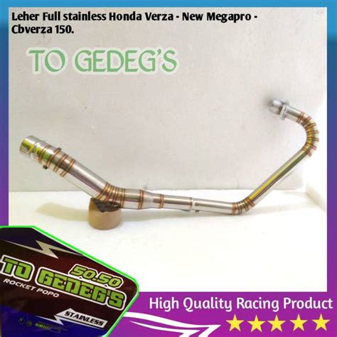 Jual Pipa Leher Knalpot Honda Verza Megapro New Monoshock Full