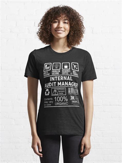 Internal Audit Manager Nice Design 2017 T Shirt By Sadieedream