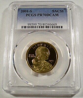 2001 S PCGS PR70DCAM PROOF SACAGAWEA DOLLAR DEEP CAMEO 1 PR 70 DC EBay