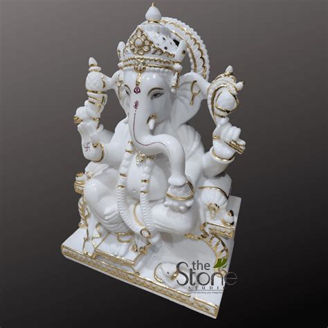 Marble Ganesh Idol for Home 24": Buy Best! - The Stone Studio