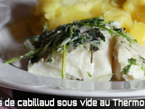 Dos de cabillaud cuit sous vide au Thermomix et écrasé de pommes de