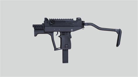 Uzi Pro 9mm Submachine Gun Buy Royalty Free 3d Model By Skipper Research And Development