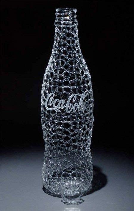 Coca Cola Glass Sculpture By Robert Mickelsen A Glass Bottle Re Made With Glass Art Vintage