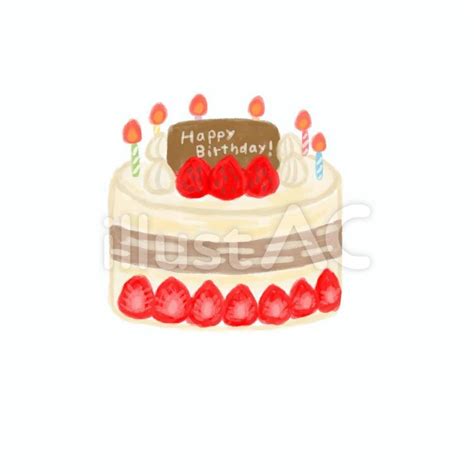 お誕生日ケーキイラスト No 22608310／無料イラストフリー素材なら「イラストac」