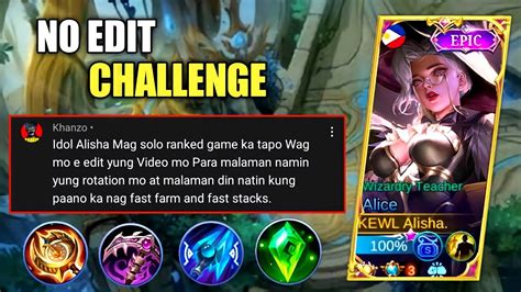 How To Play Alice In Solo Queue Alisha No Edit Solo Ranked Game