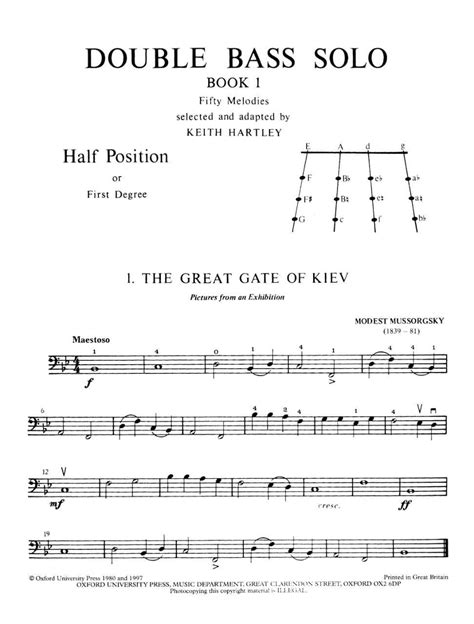 Double Bass Solo By Hartley Expanded Sheet Music