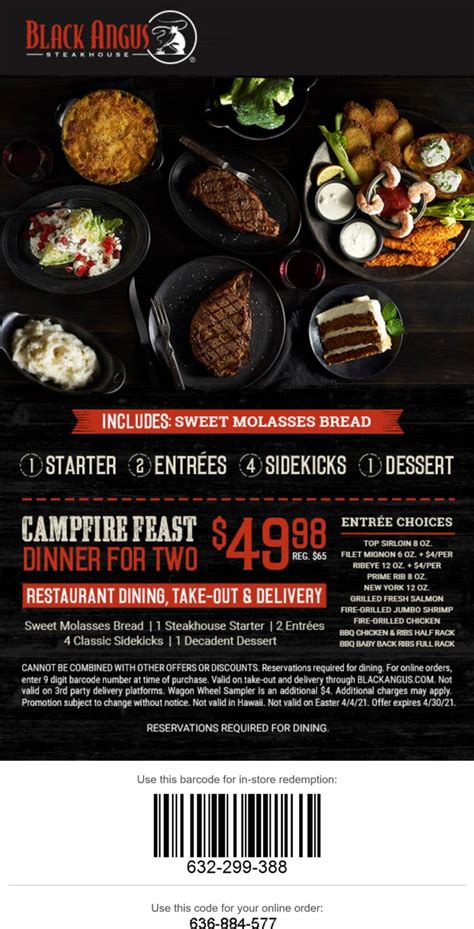 3 Course Meal For 2 50 At Black Angus Steakhouse Blackangus The