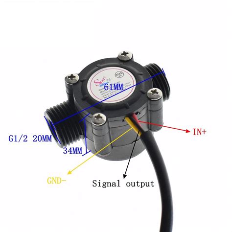 Water Flow Sensor Flowmeter Hall Flow Sensor Water Control 1 30l Min 2 0mpa Yf S201 Ask