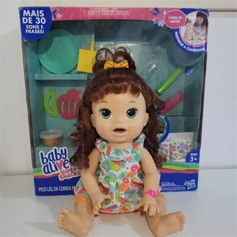 Boneca Baby Alive Comilona Morena Português Completa MercadoLivre