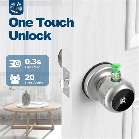 Geektale Smart Door Knob Fingerprint Door Lock