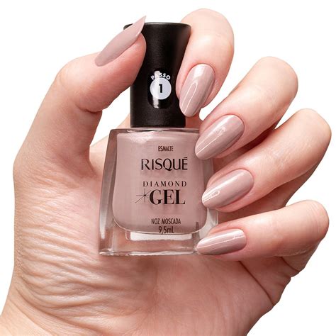 Esmalte Risque Diamond Gel Noz Moscada 9 5ml Extrafarma