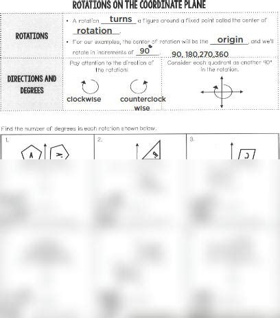 SOLUTION Unit Tranformantions Students Handout 4 Rotations On The