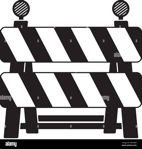 Under Construction Barrier Stock Vector Image Art Alamy