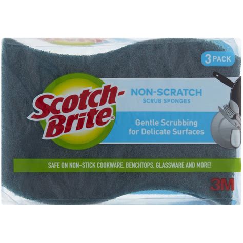 Scotch Brite Non Scratch Scrub Sponge Pack Woolworths