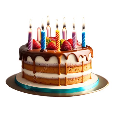 Realistic Birthday Cake With Ai Digital Artwork Realistic Birthday