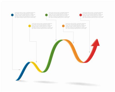 Curved Arrow Timeline Graphic Illustrations Royalty Free Vector