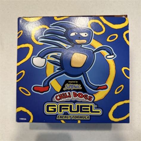 G Fuel Sonic Sanic Chili Dogs Collectors Box Tub Shaker Cup Ebay