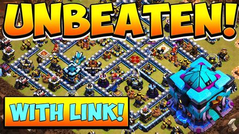 Unbeaten Th13 War Base Best New Town Hall 13 Anti 3 Star Base With Link By Clash With Cory