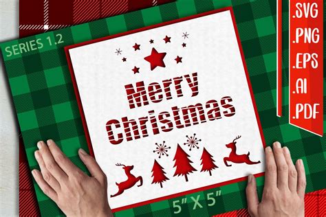 Christmas Card 1 2 Svg Eps Ai Png Pdf Graphic By Assalwaassalwa