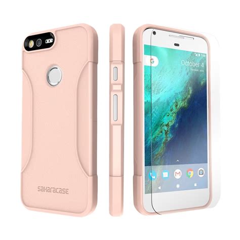 Best Buy SaharaCase Case With Glass Screen Protector For Google Pixel