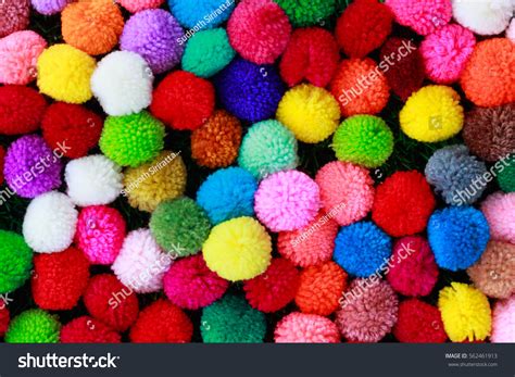 Colorful Pom Pom Background Stock Photo 562461913 Shutterstock