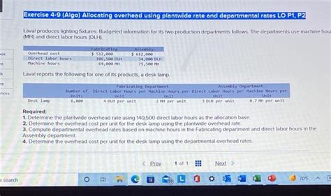 Solved Exercise 4 9 Algo Allocating Overhead Using