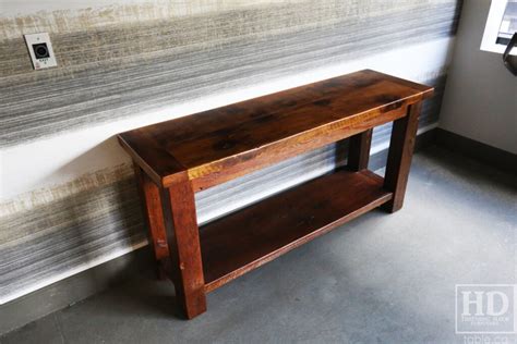 Ontario Barnwood Console Table For A Maple Office Blog