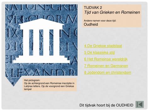 Ppt Tijdvak Tijd Van Grieken En Romeinen Andere Namen Voor Deze