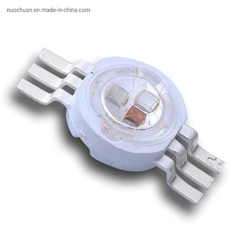 Wholesale LED Light 1W 3W High Power Red Green Blue Three Colour 3V