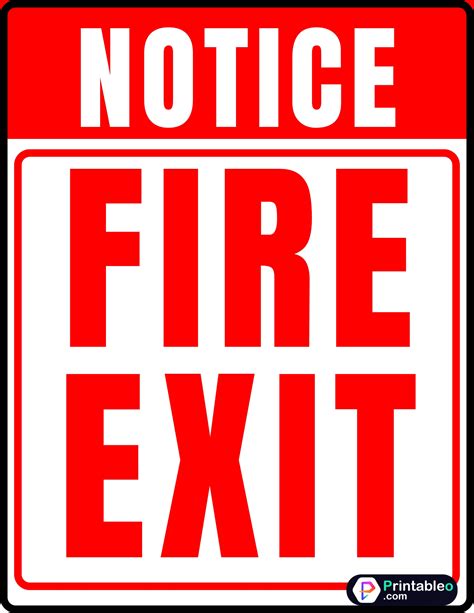 12+ Printable Fire Exit Sign | Download FREE PDFs