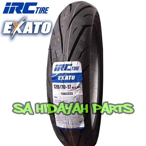 Jual Ban Luar Motor Ring 17 IRC EXATO TUBELESS 120 70 17 90 80 17 100