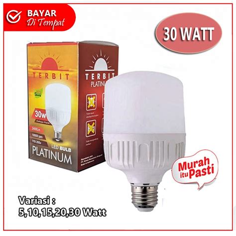 Jual Lampu Led W Watt Wat Terbit Lampu Led Sni Paking Aman