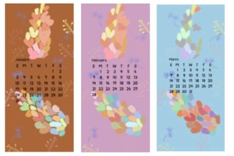 Floral Calendar 2021 Graphic by neve00 · Creative Fabrica